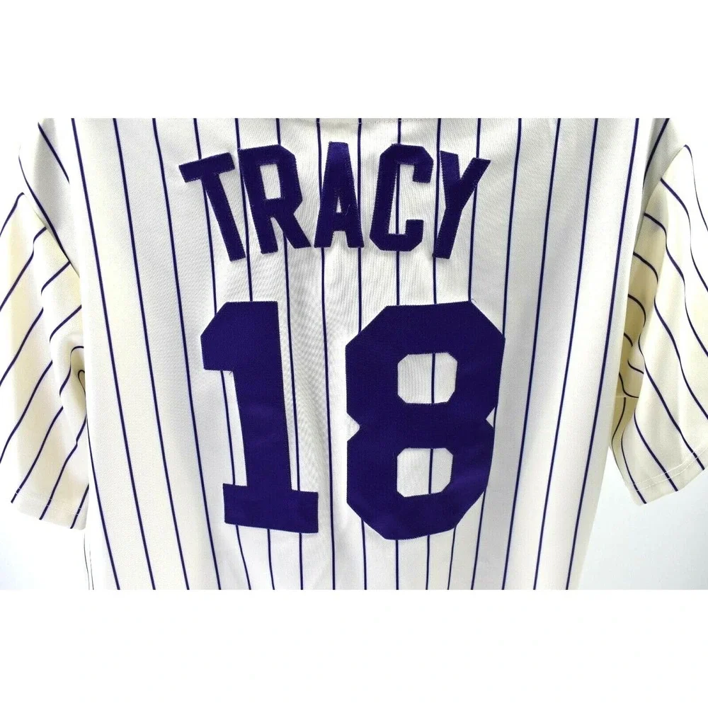 Majestic Arizona Diamondbacks Mens‎ Chad Tracy #18 Pinstripe Jersey Sewn XL